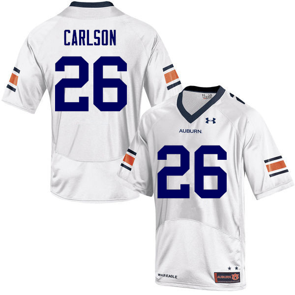 Men Auburn Tigers #26 Anders Carlson College Football Jerseys-White - Click Image to Close